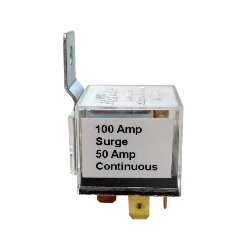 12v Transparent 5 Pin Relay with green LED Light indicator 100A Surge - 50A Continuous